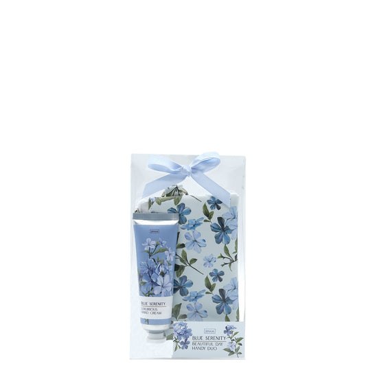 Blue Serenity Handy Duo (Beautiful Duo) - 30ml Hand Cream & Coin Purse (12.5 X 8.5cm)
