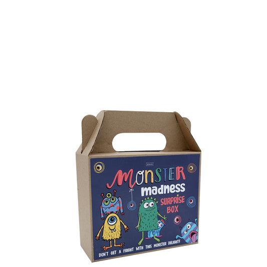 Monster Surprise Box - Slime, Pen, Monster Slap Band, Bubbles & Squishy Toy