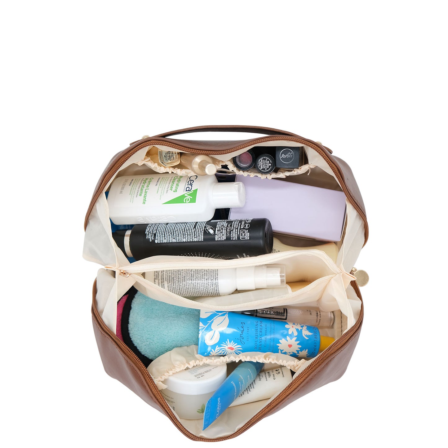 Makeup Bag (Saddle Brown)