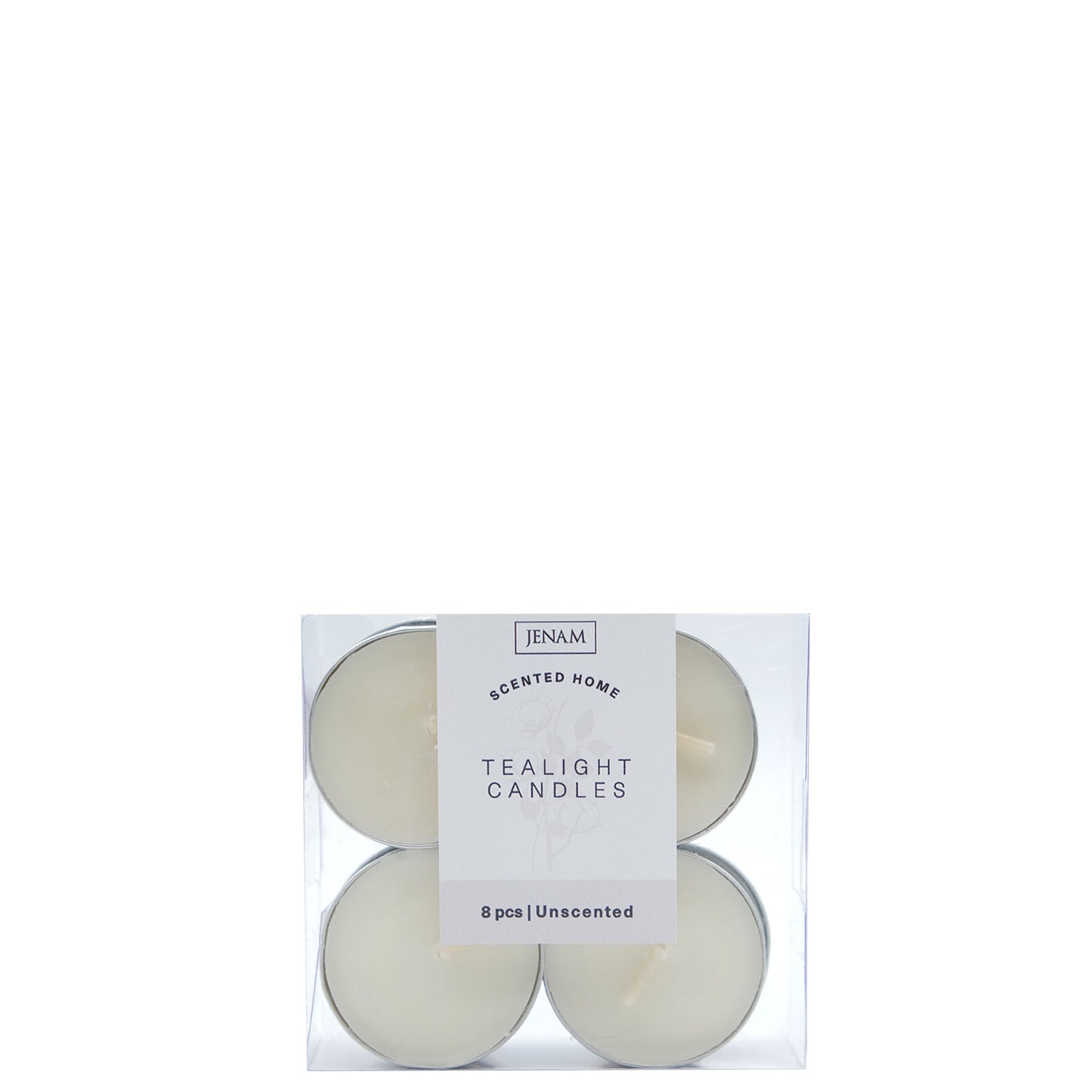 Scented Home Tealight Candles (Unscented) - 8pc