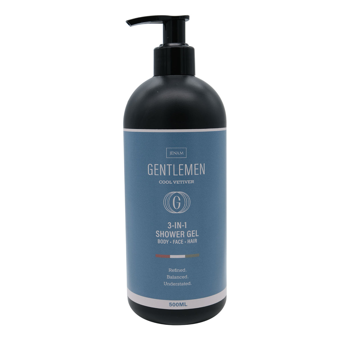 Gentlemen 3-In-1 Shower Gel (Body, Face & Hair) (Cool Vetiver) - 500ml
