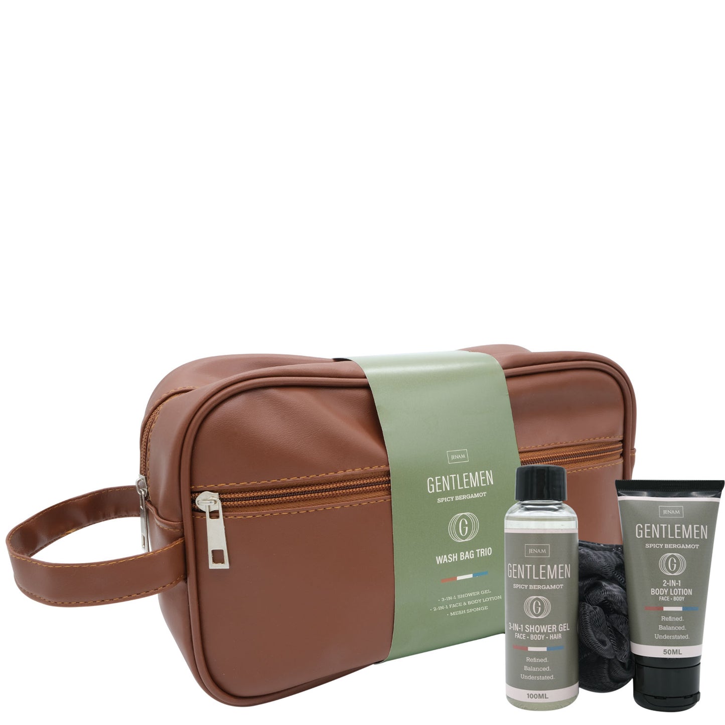 Gentlemen Wash Bag Trio (Spicy Bergamot)