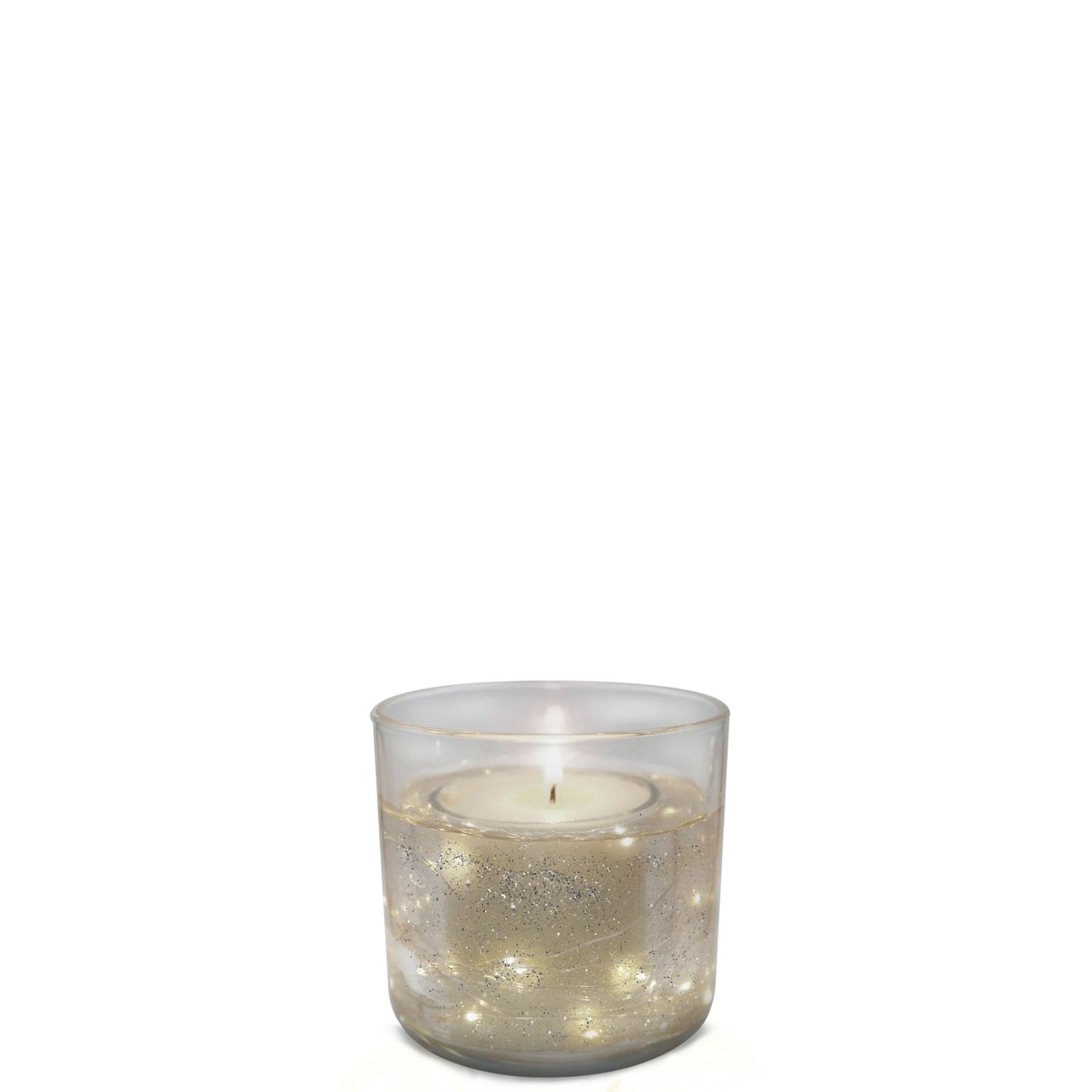 LED Light Up Candle (Silver) - 120g (9 x 10cm)