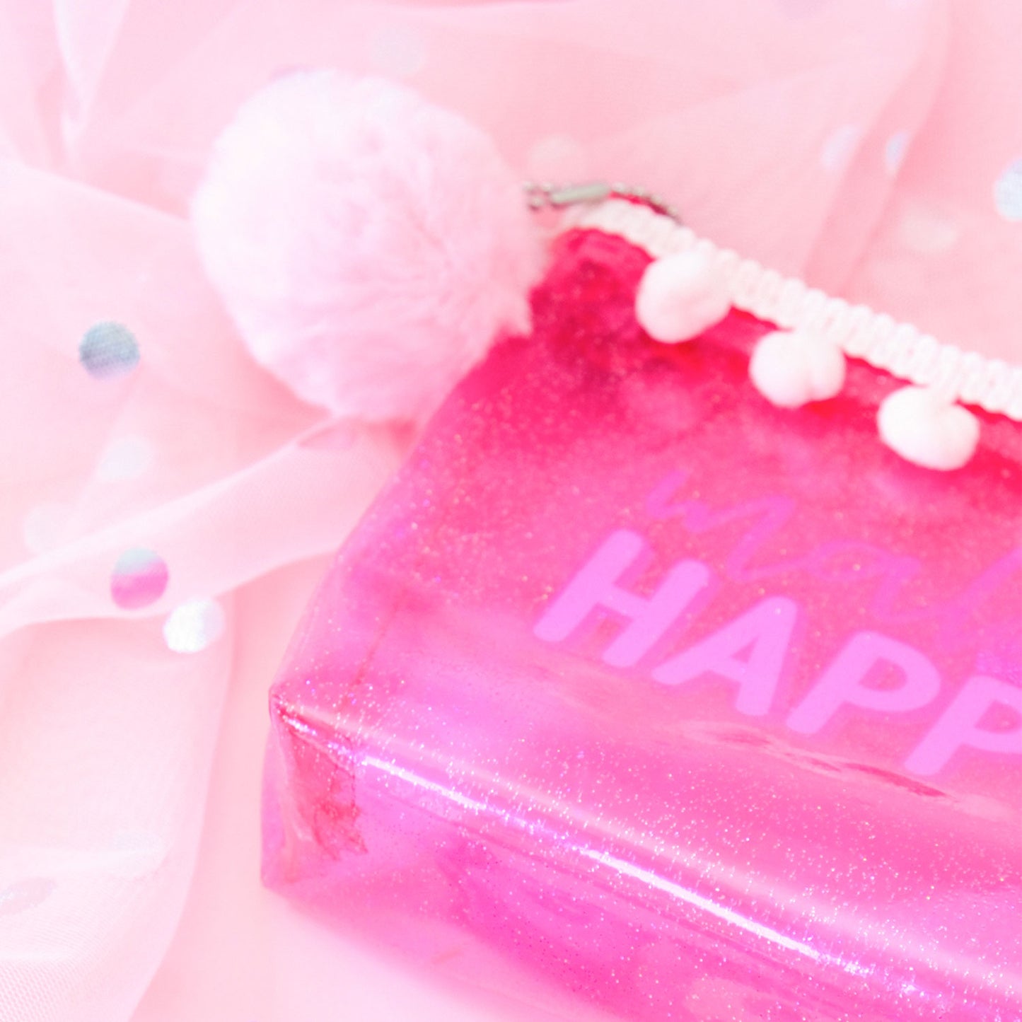 Hey Girl Dream Make it Happen cos bag PVC - 18 x 12.5cm
