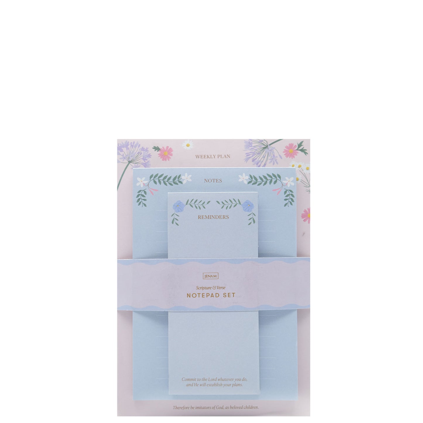 Scripture & Verse Notepad Set Weekly Plan