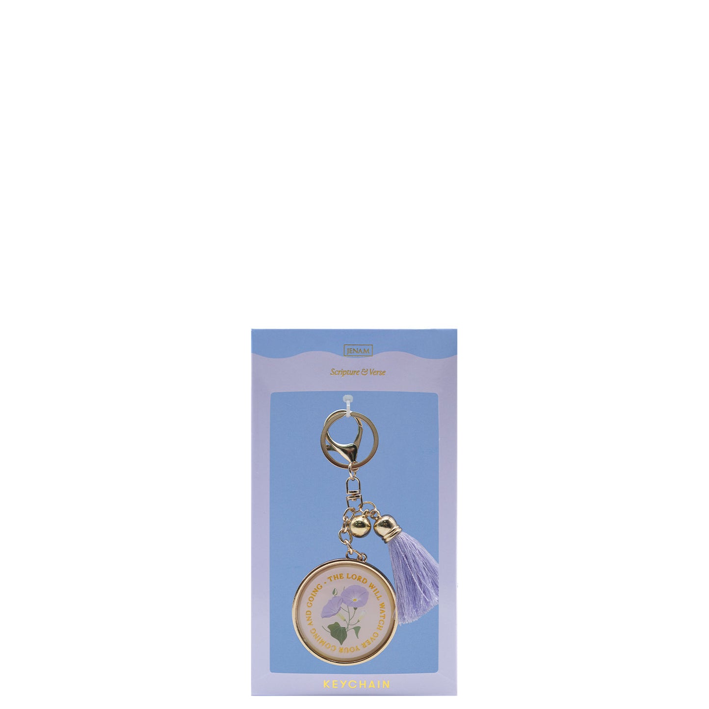 Scripture & Verse Keychain Set (The Lord Will Watch Over Your Coming And Going)