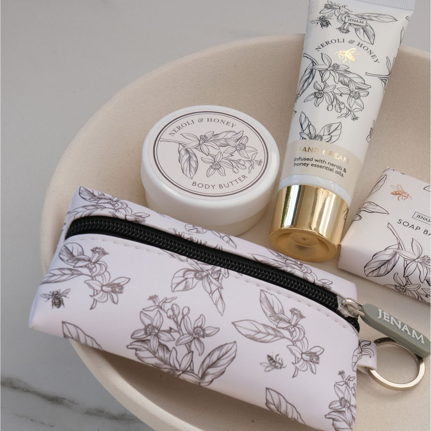 Bee Little Lux Travel Pack - 60ml Hand Cream, 50g Body Butter, 50g Soap & Keyring Coin Purse