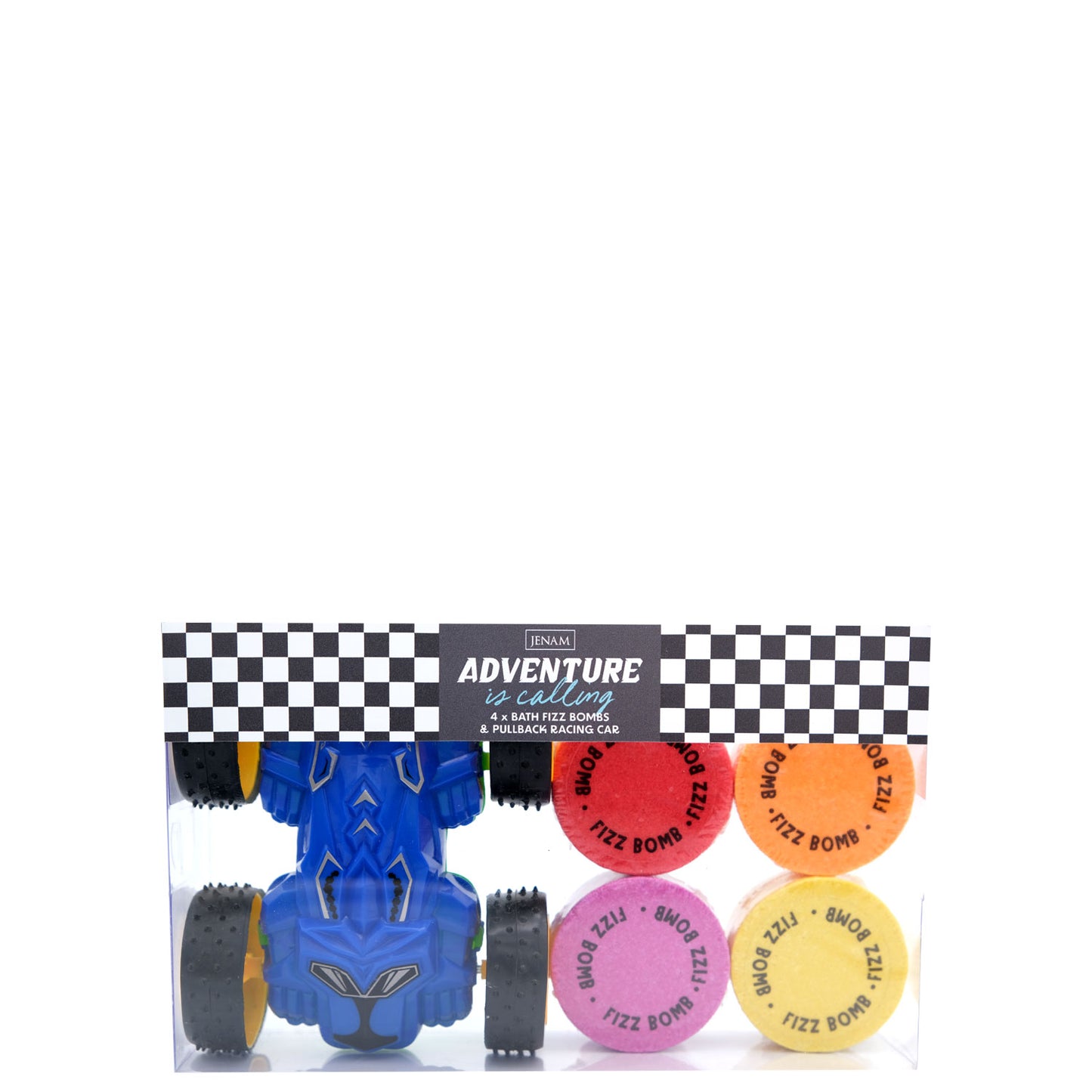Big Wheels Adventure Is Calling - 4 x Fizz Bombs & Pullback Racing Car