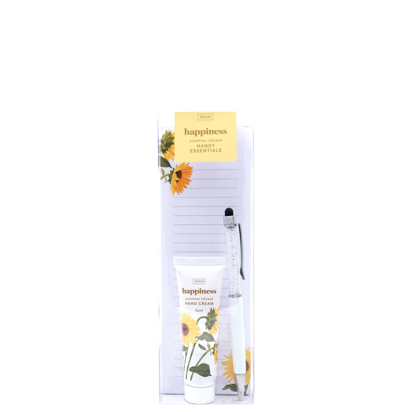 Sunflower Handy Essentials - 30ml Hand Cream, Magnetic Listpad & Pen