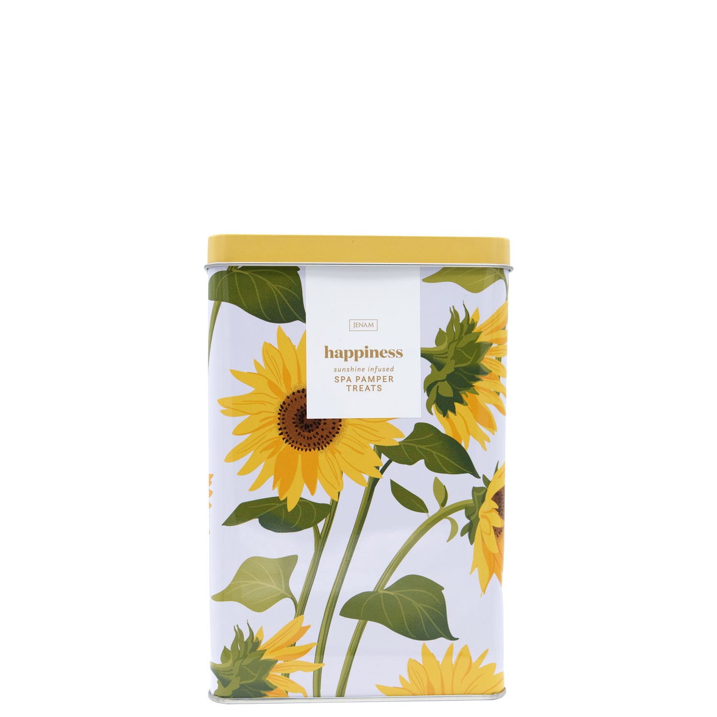 Sunflower Spa Pamper Treats - 60ml Hand Cream, 60ml Shower Gel, 80g Bath Crystals & 20g Mesh Sponge