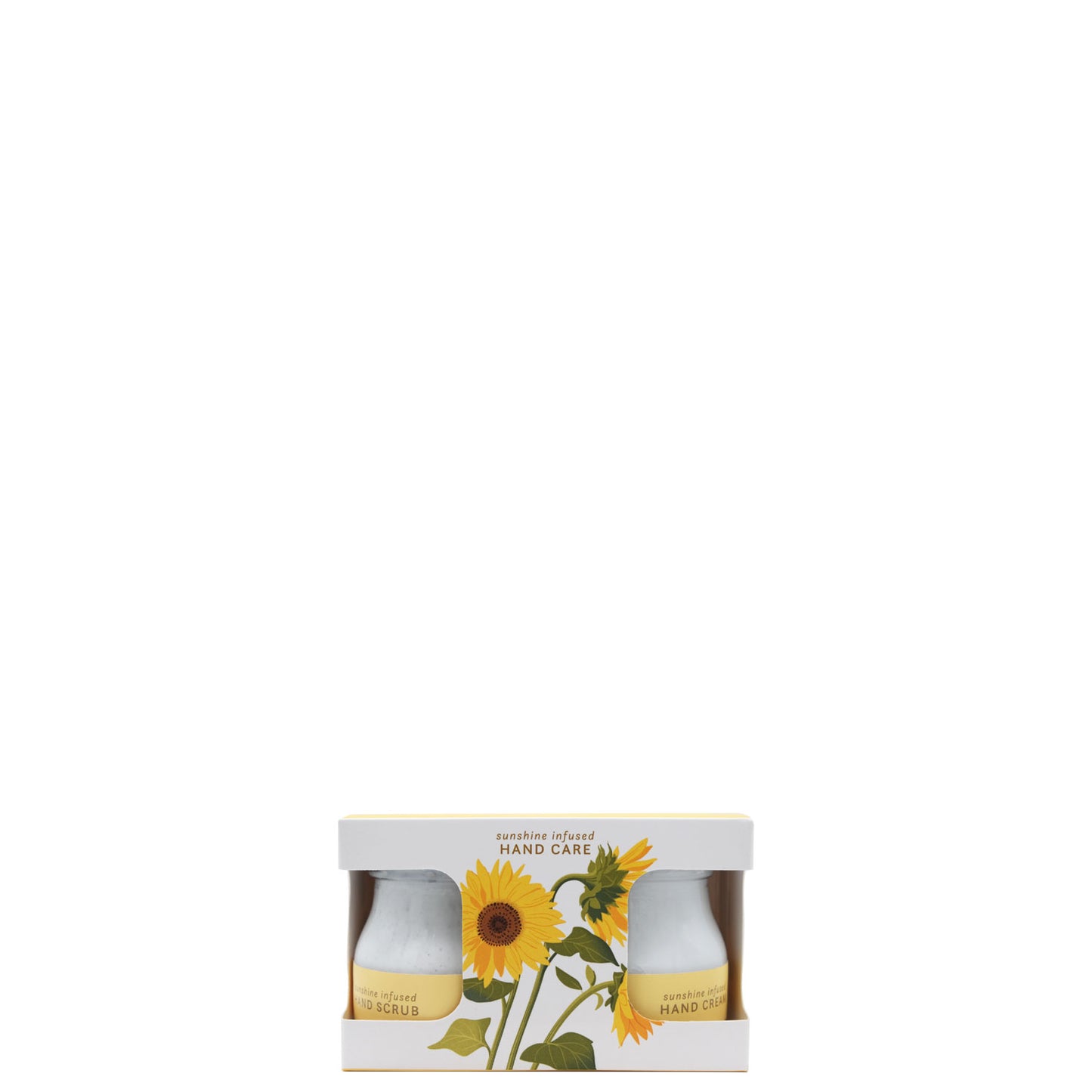 Sunflower Hand Care - 50g Hand Scrub & 50ml Hand Cream (In Glass Jars)