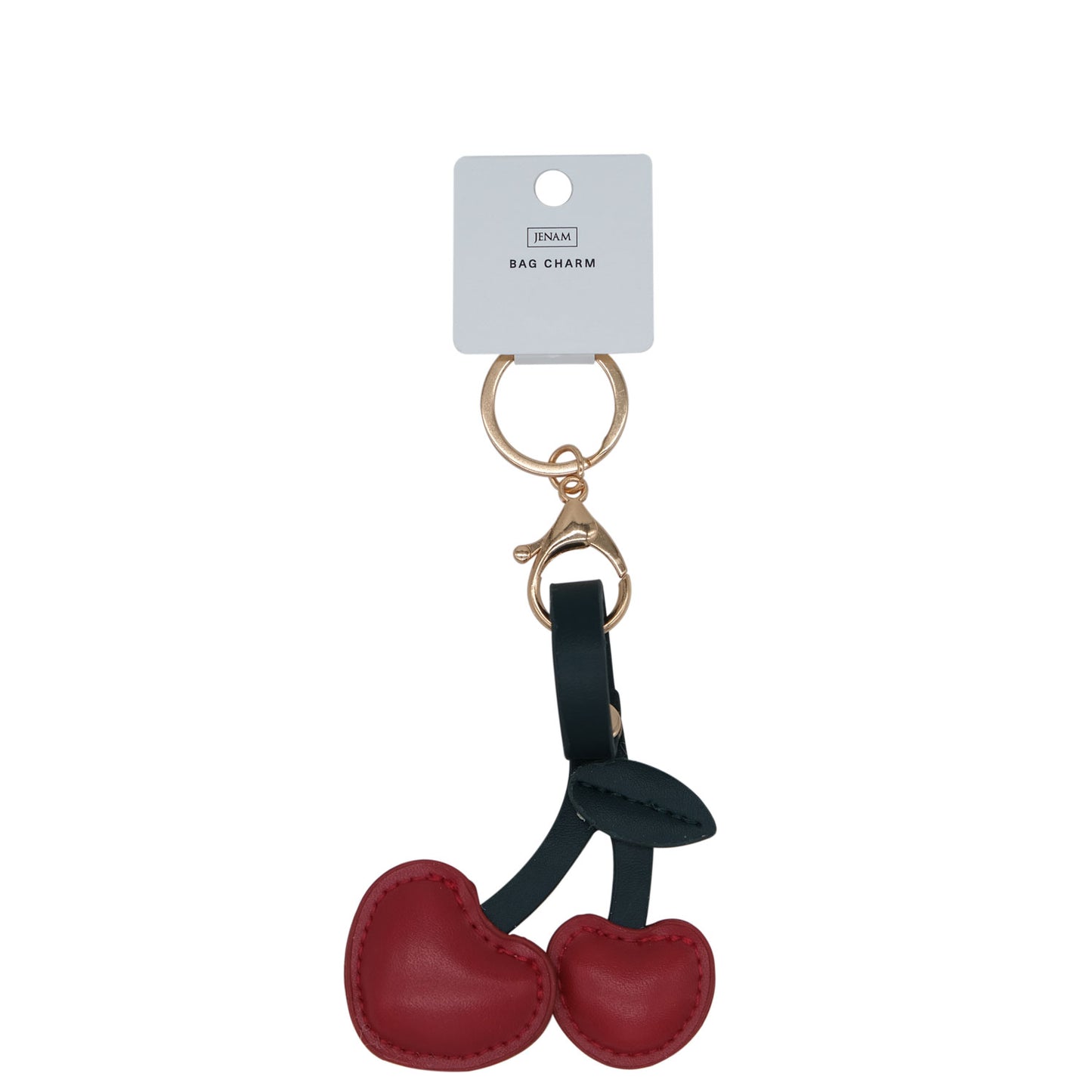 Bag Charm PU Cherries