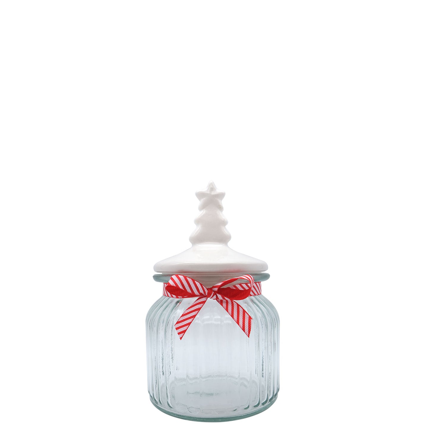 Christmas - Glass Jar (Ceramic Tree Lid)