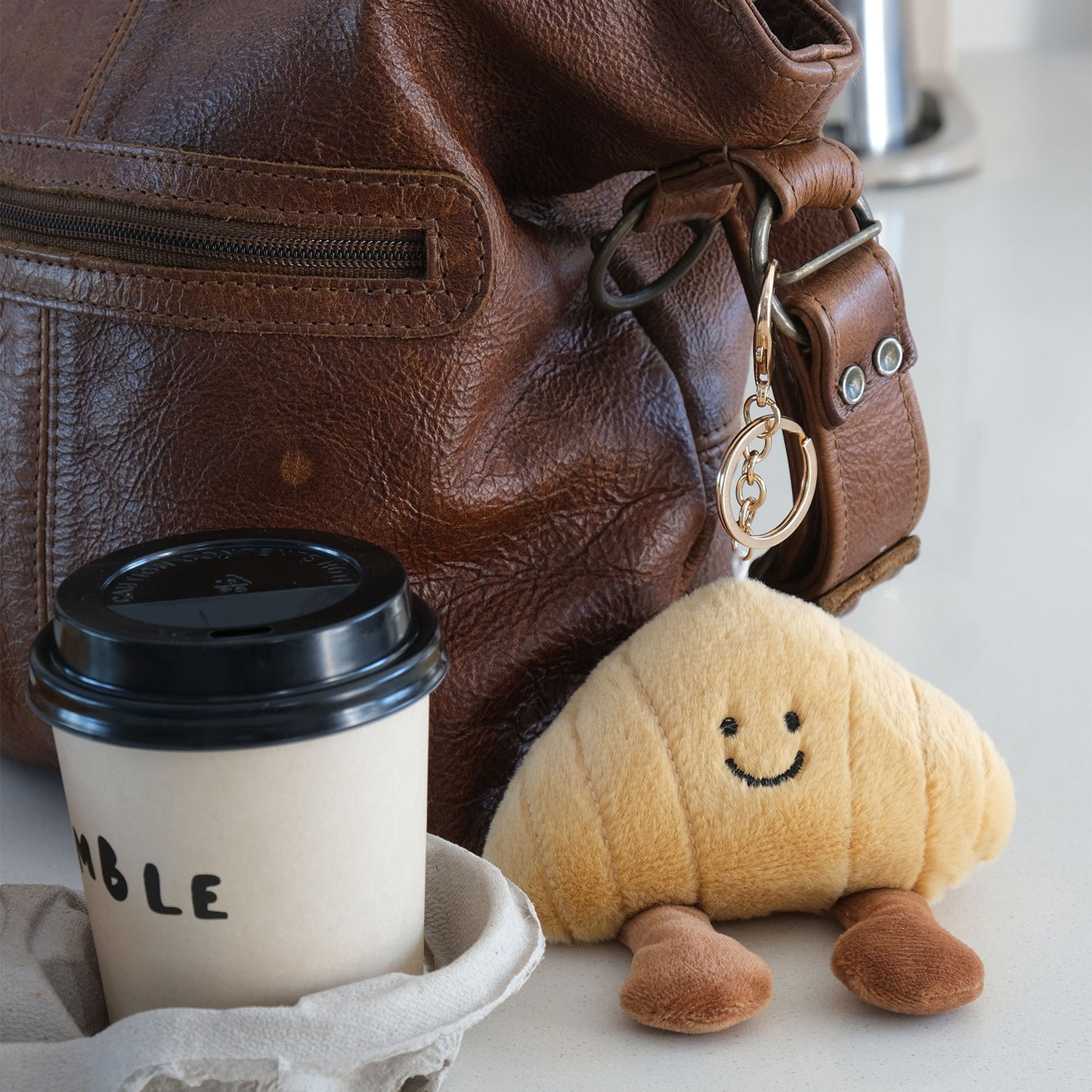 Plush Croissant - Keyring - Bag Charm