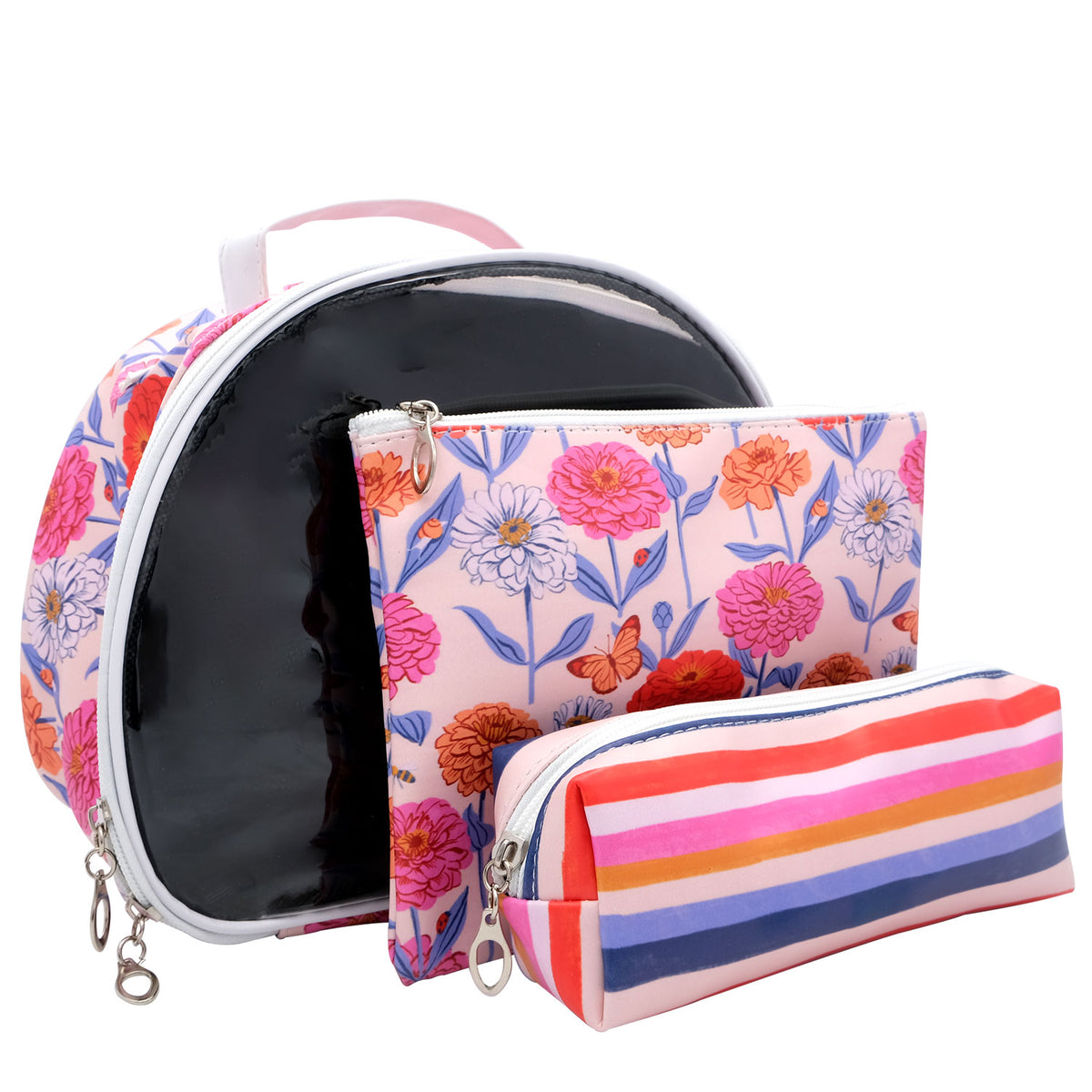 3pc Beauty Bag - 26 x 20cm, 20 x 16cm & 19 x 6cm