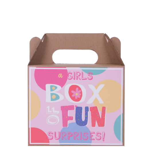 Girls Box Of Fun Surprises - (DIY Tattoos, Bubbles, Slime, Yo-yo, A6 Notebook)