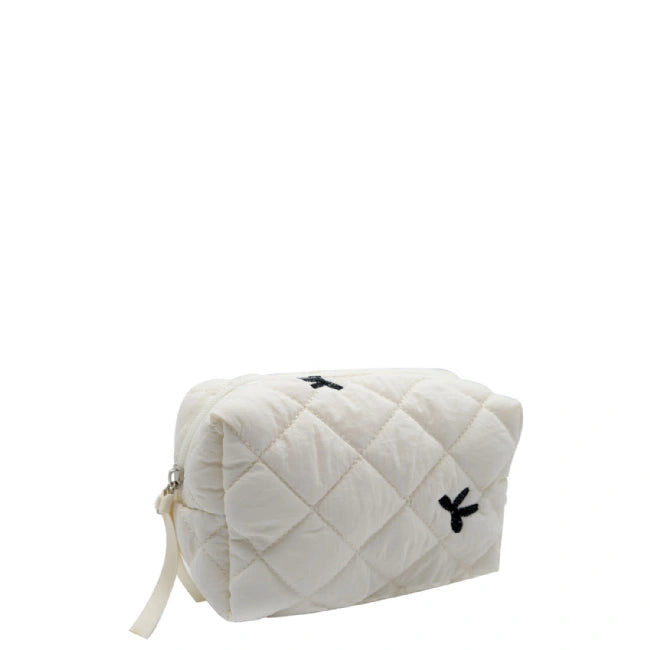 Bow-tique Soft Quilt Cosmetic Bag - 17 x 10cm
