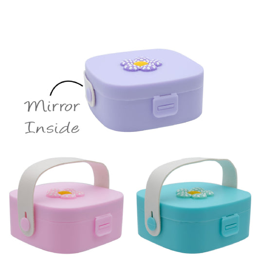 Magical Jewellery Case (Acrylic) - With Mirror & Handle - 8.5 x 8.5cm