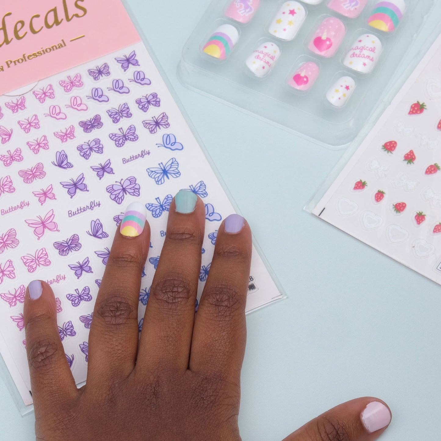 Hey Girl Nail Decals Butterflies