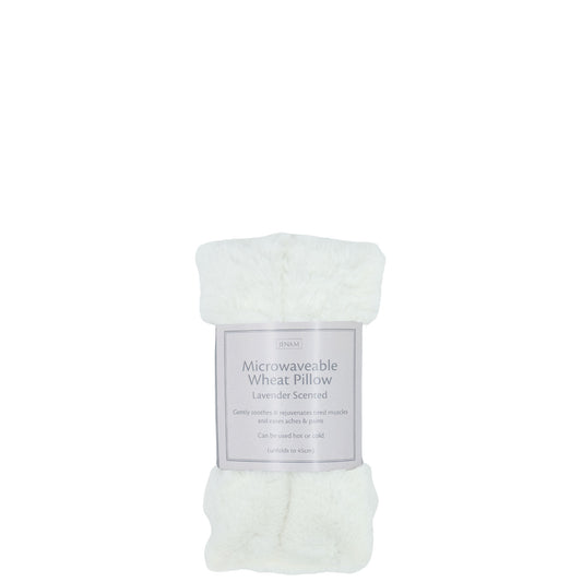 Cosy Wheat Pillow (Plush - Fluffy Cream) (Lavender Scented) - 45 X 13cm