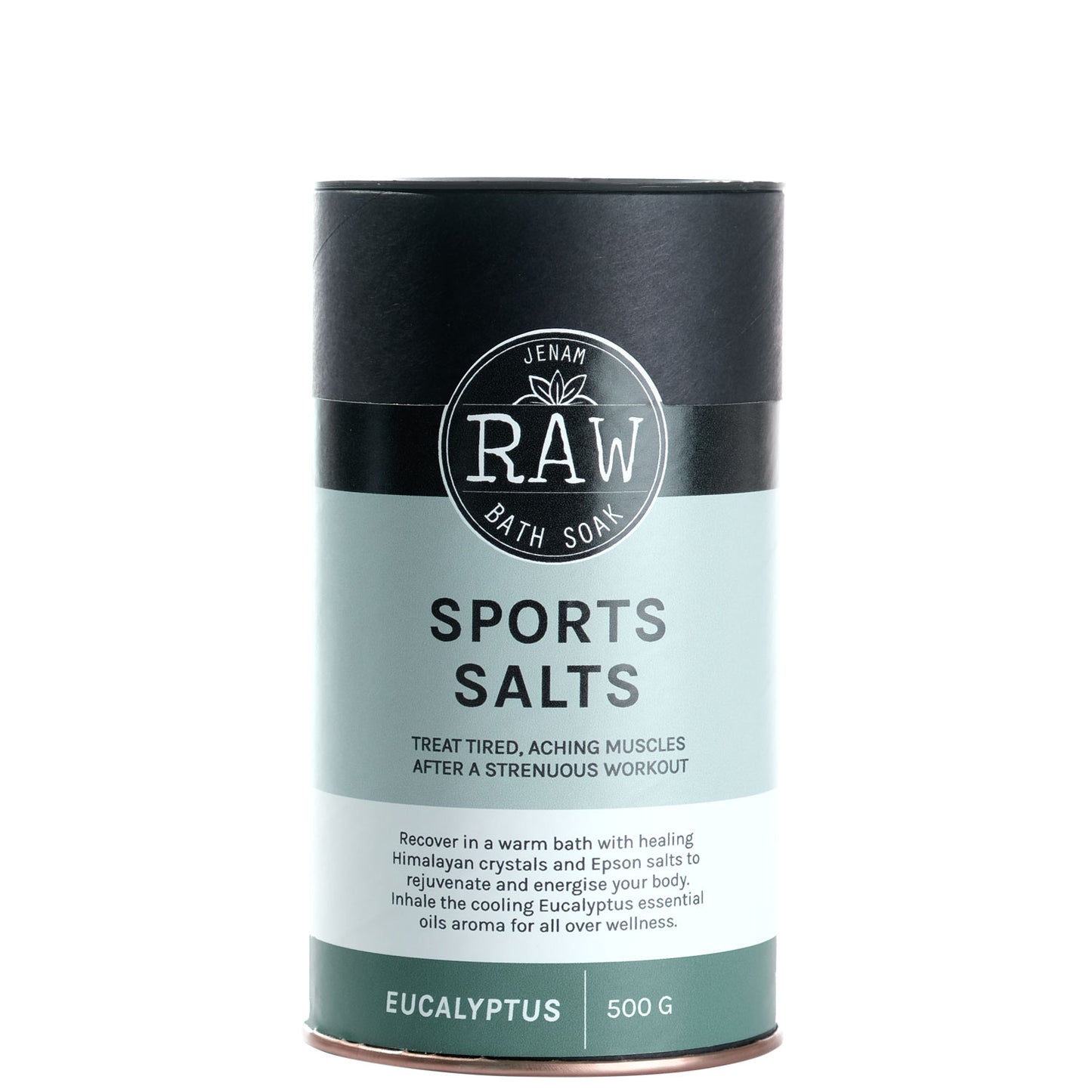 Raw Bath Soak Sports Salts (Eucalyptus) - 500g
