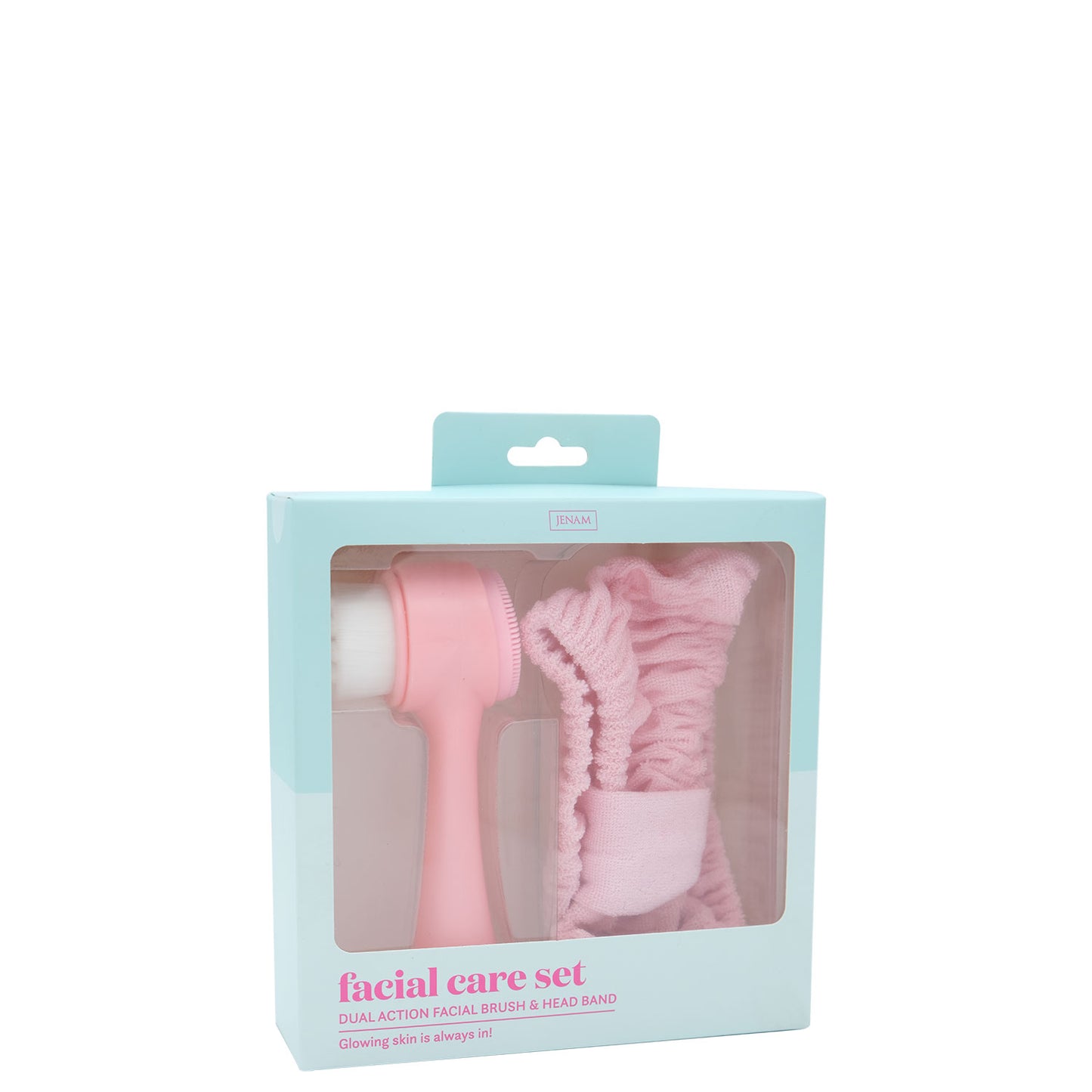 Beauty Bar - Facial Care Set (Glowing Skin Always In) (Dual Action Facial Brush & Head Band)