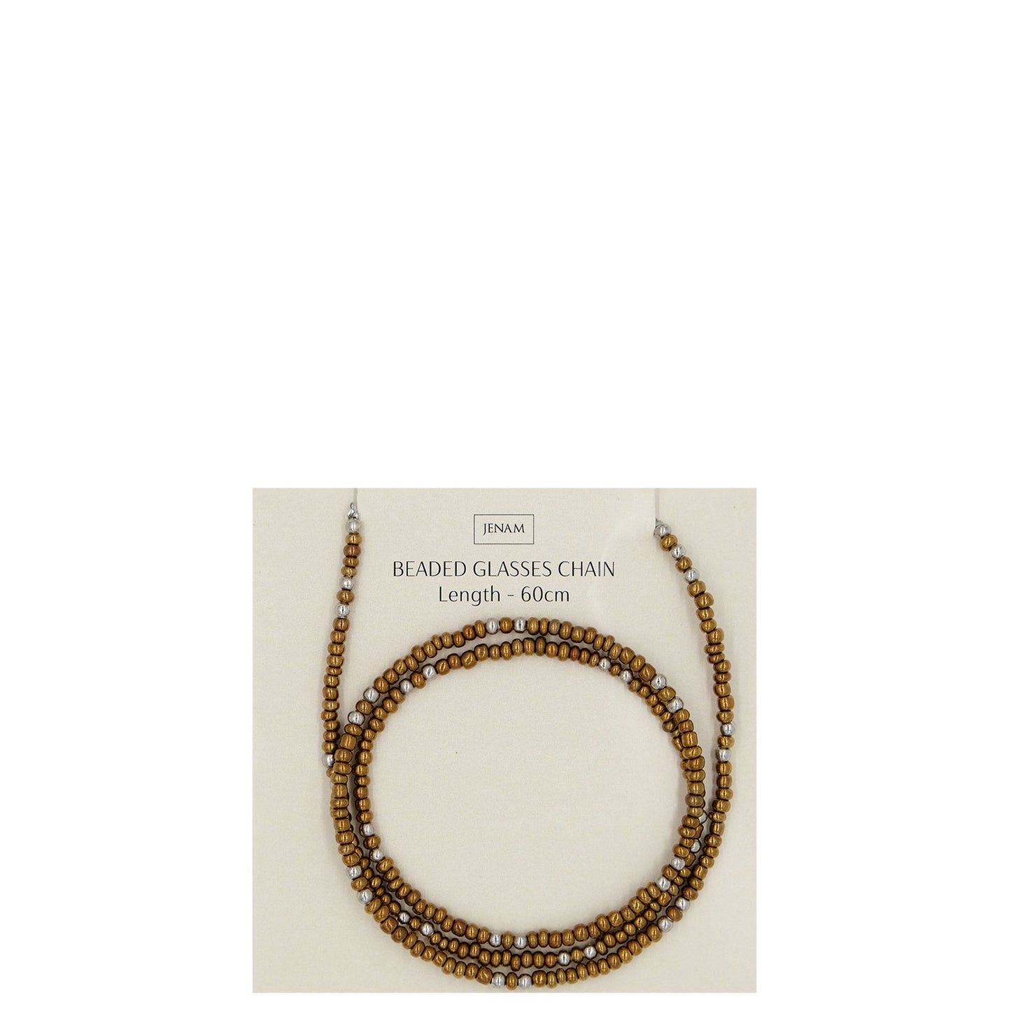 Beaded Glasses Chain (Gold & Silver) - 60cm
