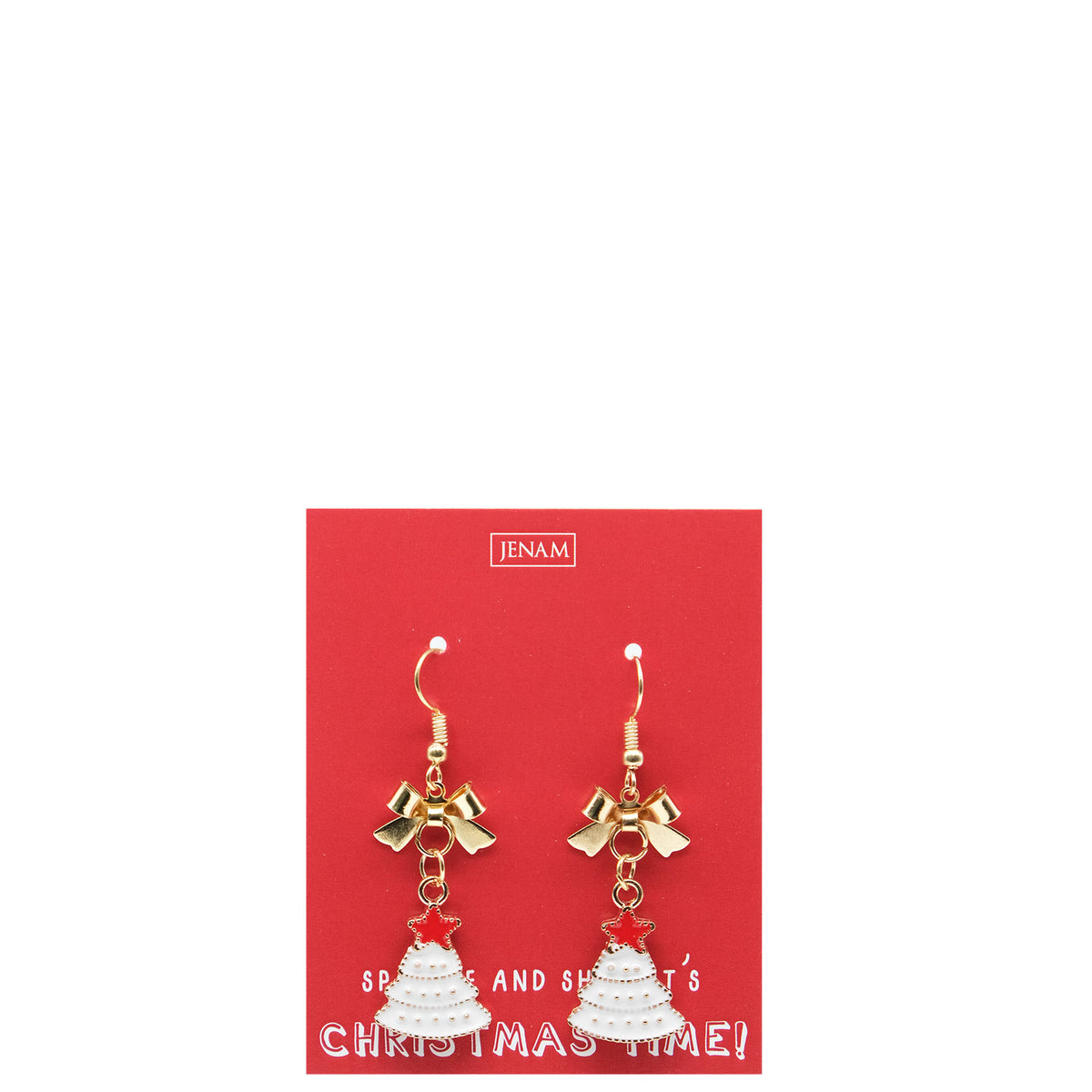 Bow & Tree Festive Earrings