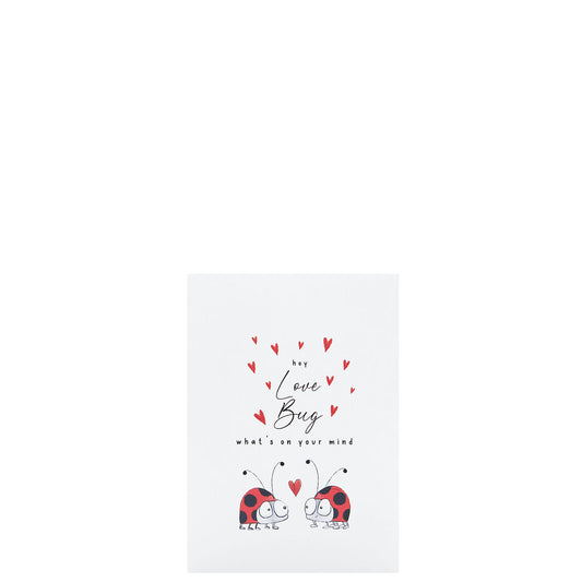 Love Bug Notepad (Lined) (Hey Love Bug What's On Your Mind) - A6