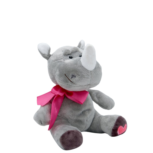 Plush Rhino - (Grey) - 16cm