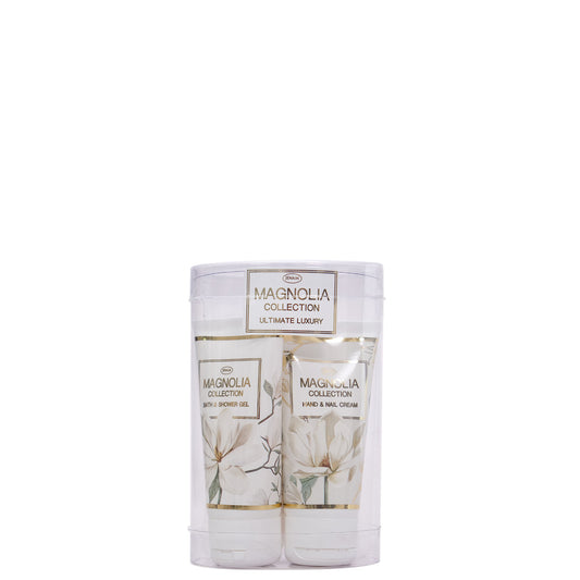 Magnolia Ultimate Luxury - 50ml Hand & Nail Cream, 50ml Bath & Shower Gel & 100g Bath Crystals