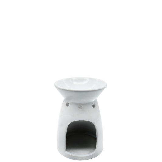 Scented Home Ceramic Oil Burner (White) - 8.5 X 13cm