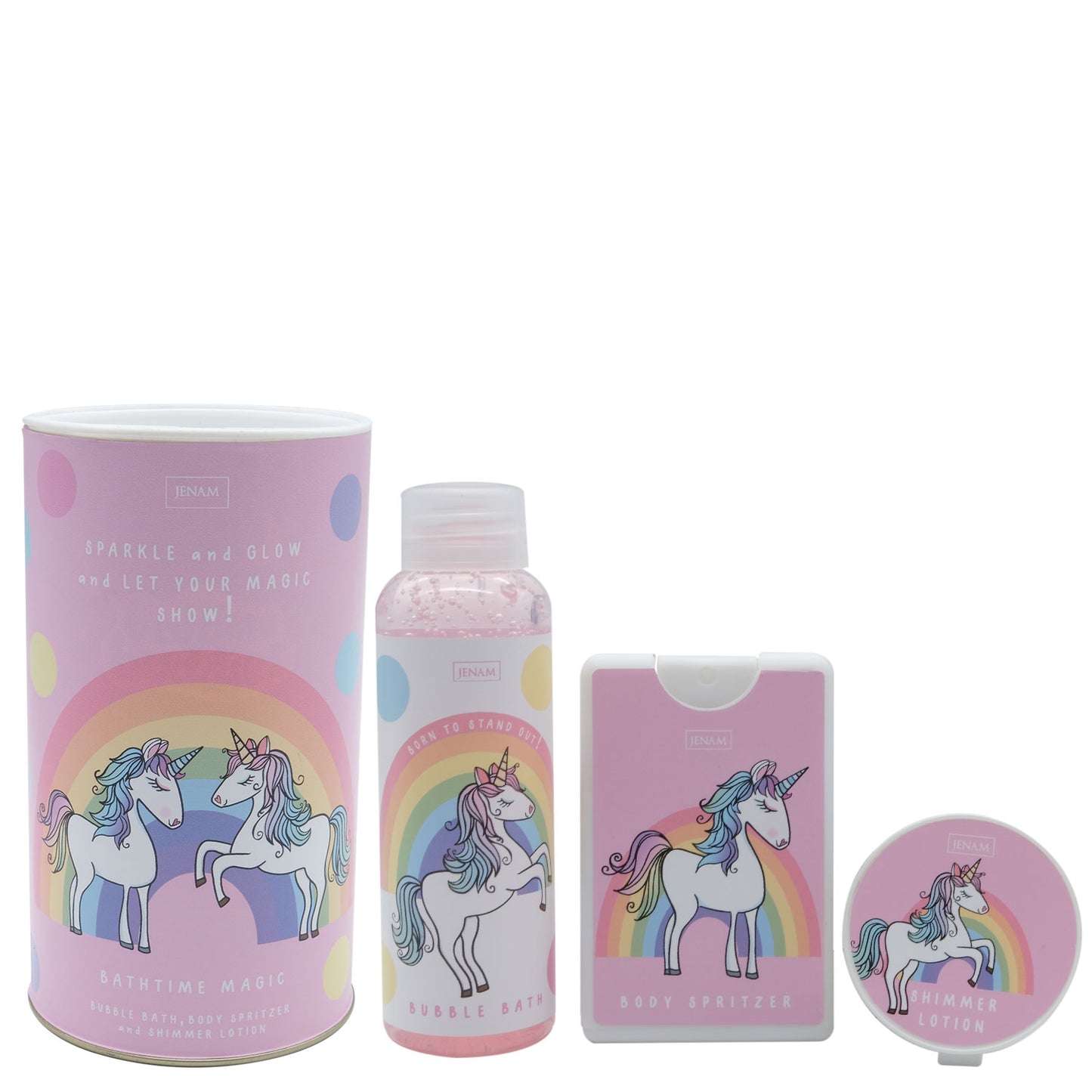 Unicorn Bath Time Magic - 100ml Bubble Bath, 20ml Body Spritzer & 30g Shimmer Lotion