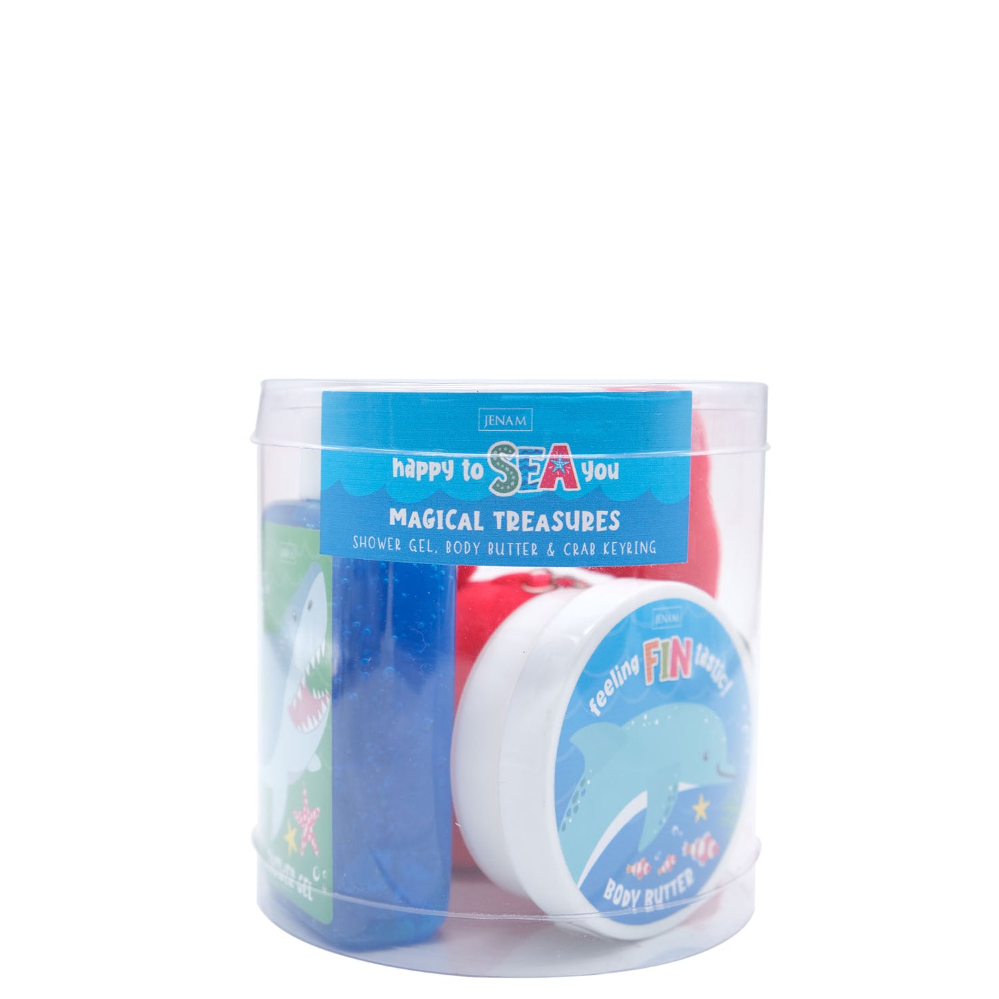 Happy To Sea You Magical Treasures - 60ml Shower Gel, Plush Crab Keyring & 50g Body Butter