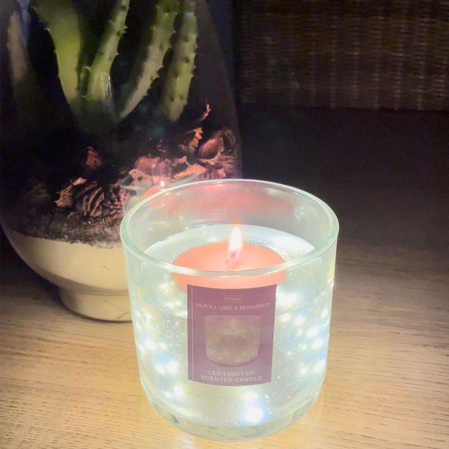 Christmas - LED Light Up Candle (Silver)