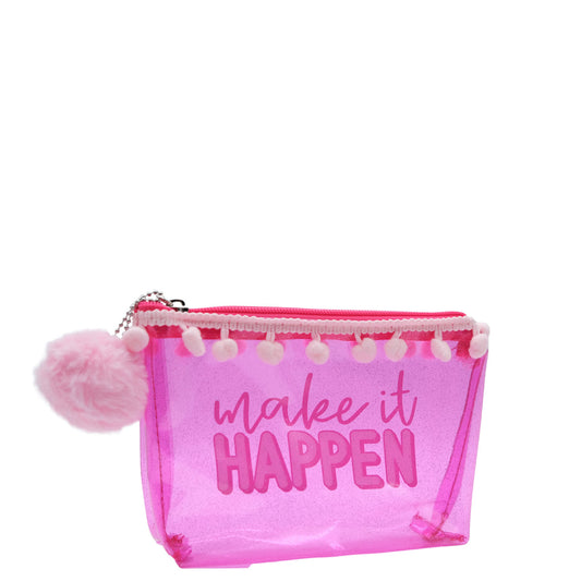 Hey Girl Dream Make it Happen cos bag PVC - 18 x 12.5cm