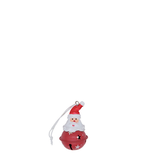 Christmas - Father Christmas Bell Ornament (Metal)