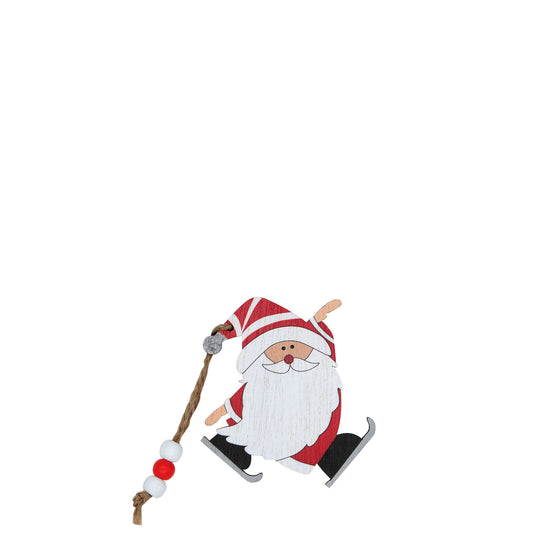 Christmas - Father Christmas Ornament (Wooden)