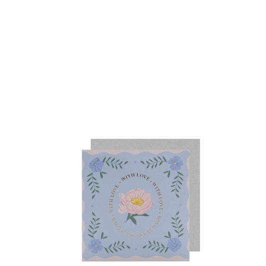 Scripture & Verse Greeting Card (With Love) - 9.5 x 9.5cm
