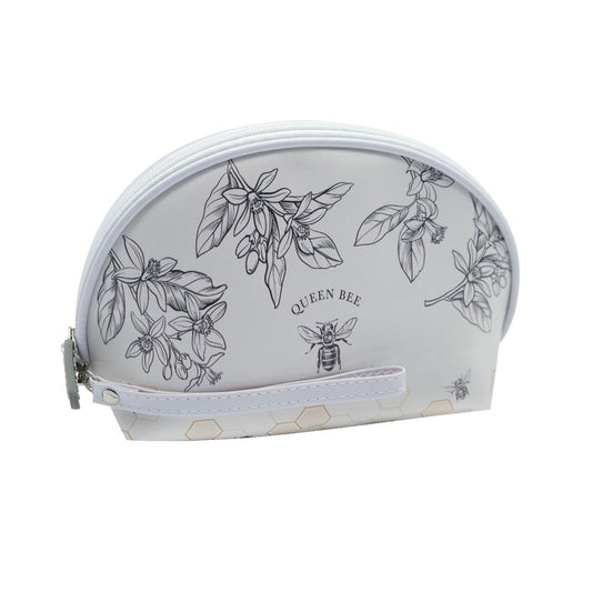 Bee Oval Cosmetic Bag - 20 x 13cm