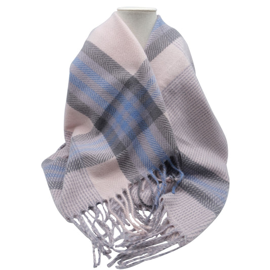 Cosy Pashmina (Beige Tartan) - 72 x 180cm