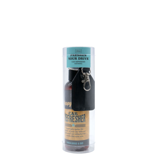 Happy Travels Freshen Your Drive - 150ml Car Refresher & Keyring (6cm)
