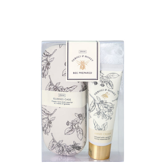 Bee Prepared - 60ml Hand Cream, Glasses Case & Mesh Sponge