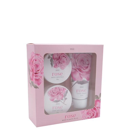 Body & Bath Bliss - 50g Body Butter, 80g Bath Crystals & 90ml Hand Cream