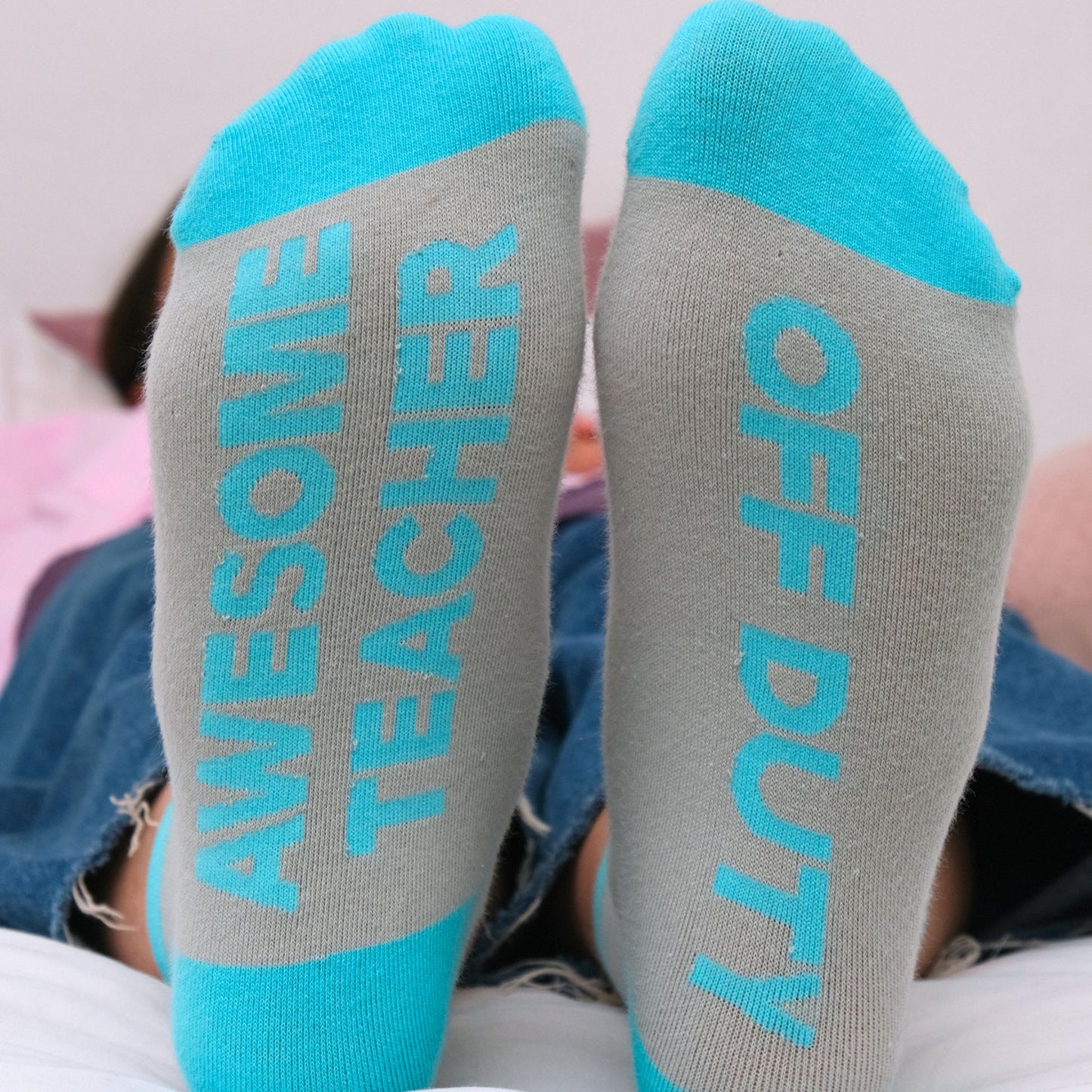 Teachers - Novelty Socks (Awesome Teacher Off Duty)