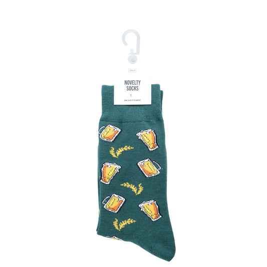 Half Time Novelty Socks (Beer) - One Size Fits Most
