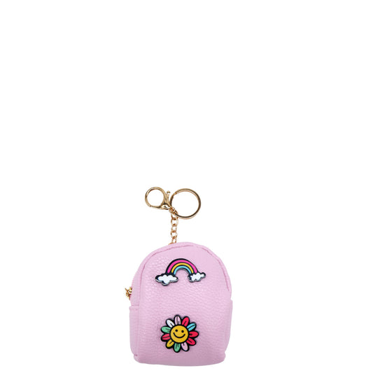 Hey Girl Soft PU Keyring Coin Purse - 9 x 7cm