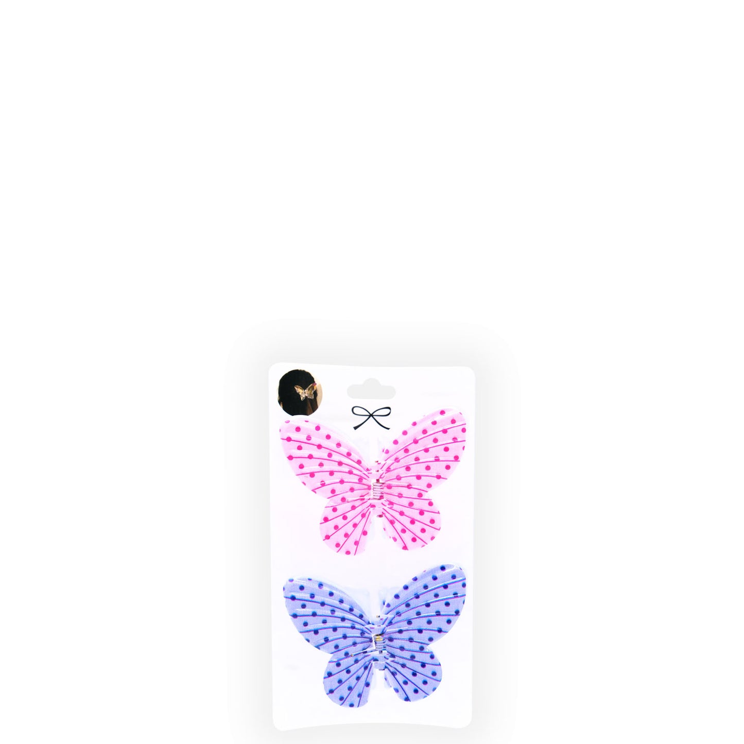 Hey Girl Butterfly Hair Clamps 2pc