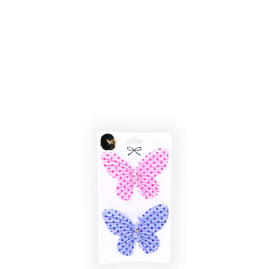 Hey Girl Butterfly Hair Clamps 2pc