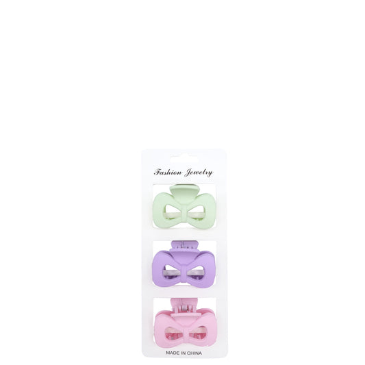 Hey Girl Bow Hair Clamps 3pc